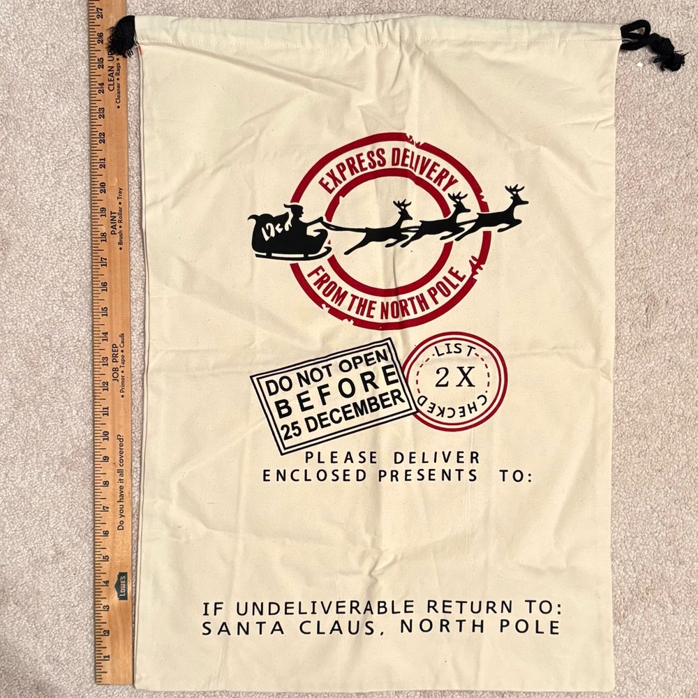 Express Delivery Santa Sack without customization - Picture 2 of 3
